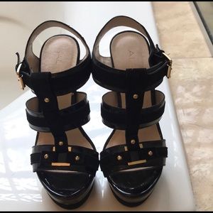 ALDO Black Platform Heels size 6
